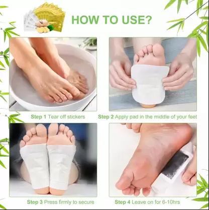 Cleansing Detox Foot Pads [Pack of 10 Patches For 5 day] Plaster & Patch  (1 Units)
