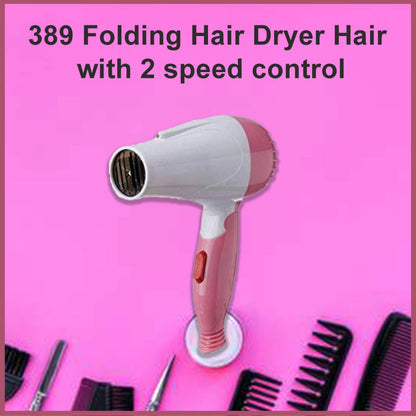 389 Folding Hair Dryer Hair with 2 speed control 